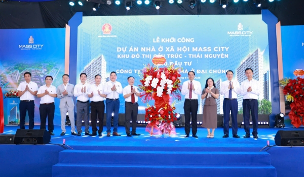 Thái Nguyên đồng loạt khởi công 6 dự án nhà ở xã hội quy mô lớn