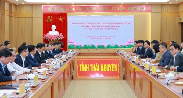 Thái Nguyên tăng cường hợp tác với Samsung trong phát triển công nghiệp, công nghệ cao và nguồn nhân lực