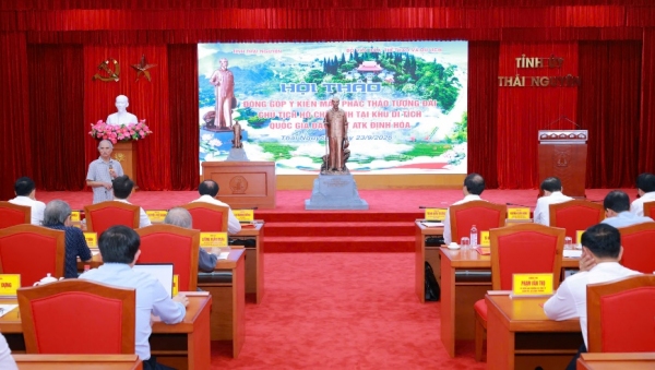 Hoàn thiện Dự án xây dựng Tượng đài Chủ tịch Hồ Chí Minh tại Khu Di tích quốc gia đặc biệt ATK Định Hóa vào tháng 5/2027