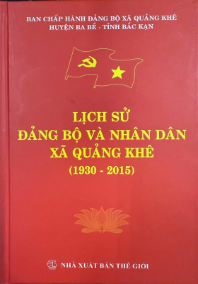 Lịch sử Đảng bộ xã Quảng Khê (1930 - 2015)