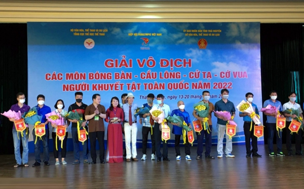 Khai mạc Giải thể thao Người khuyết tật toàn quốc tại Thái Nguyên