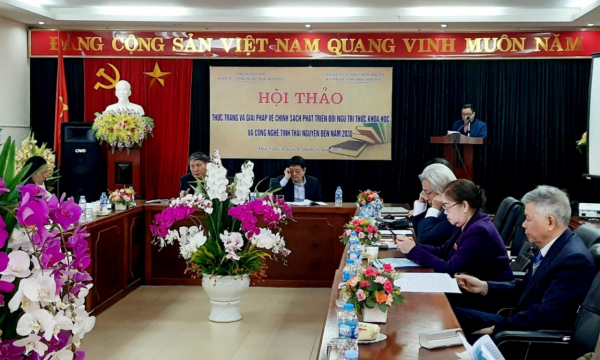 Hội thảo khoa học “Thực trạng và giải pháp về chính sách phát triển đội ngũ trí thức khoa học và công nghệ tỉnh Thái Nguyên đến năm 2030”