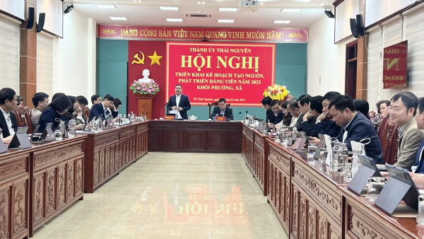 Thành ủy Thái Nguyên: Triển khai kế hoạch tạo nguồn phát triển đảng viên năm 2023