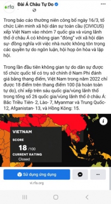 Civicus và đánh giá sai lệch về tình hình “Xã hội dân sự” ở Việt Nam