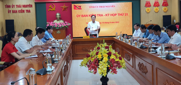 Ủy ban Kiểm tra Tỉnh ủy Thái Nguyên họp kỳ thứ 21