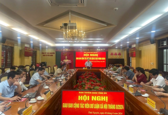 Hội nghị giao ban cộng tác viên dư luận xã hội tháng 8/2024