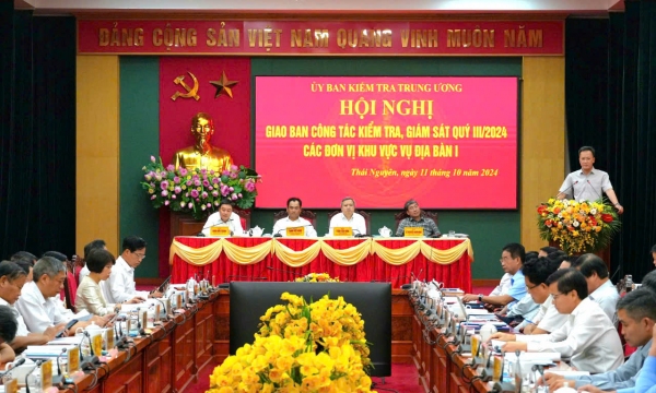 Hội nghị giao ban công tác kiểm tra, giám sát quý III năm 2024 các đơn vị khu vực Vụ Địa bàn I