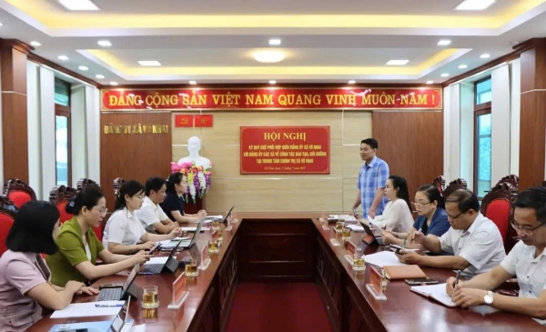 Hội nghị ký kết Quy chế phối hợp công tác đào tạo, bồi dưỡng tại Trung tâm Chính trị xã Võ Nhai