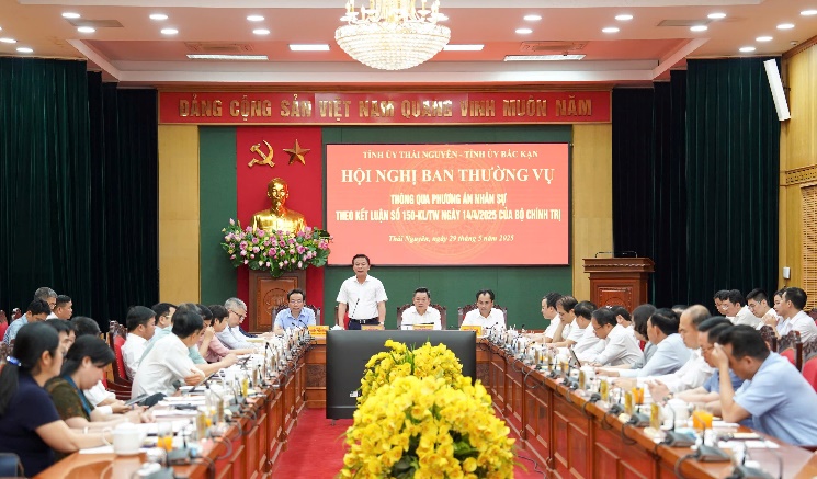 Tỉnh ủy Thái Nguyên - Bắc Kạn thống nhất cao dự thảo phương án nhân sự cấp ủy cấp tỉnh sau sáp nhập