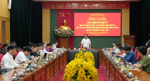 Chuẩn bị chu đáo các điều kiện tổ chức Đại hội Đảng bộ tỉnh lần thứ XXI
