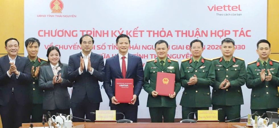 Thái Nguyên và Viettel ký kết thỏa thuận hợp tác về chuyển đổi số giai đoạn 2026 - 2030