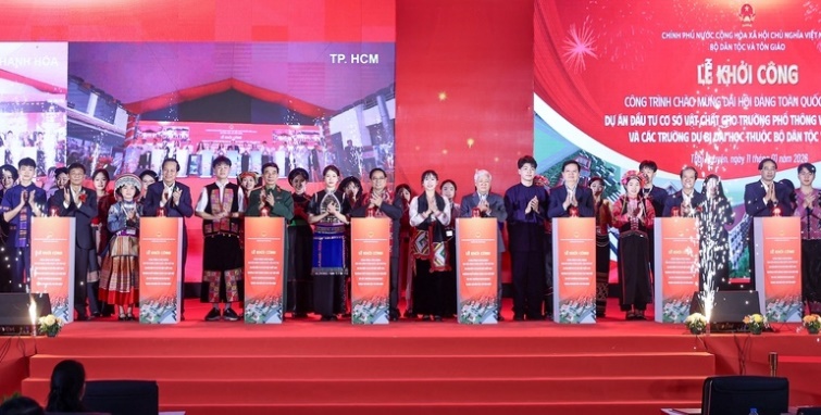 Thủ tướng Chính phủ Phạm Minh Chính dự khởi công Trường Phổ thông Vùng cao Việt Bắc