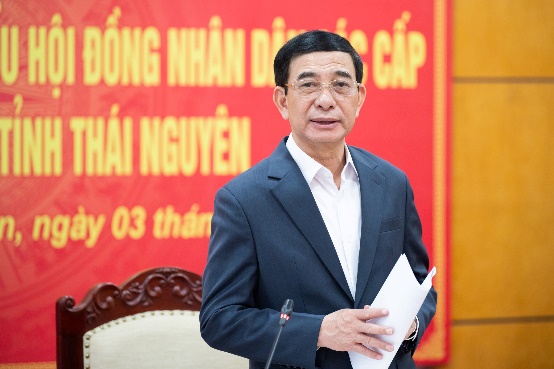 Đoàn công tác của Hội đồng Bầu cử quốc gia làm việc tại Thái Nguyên