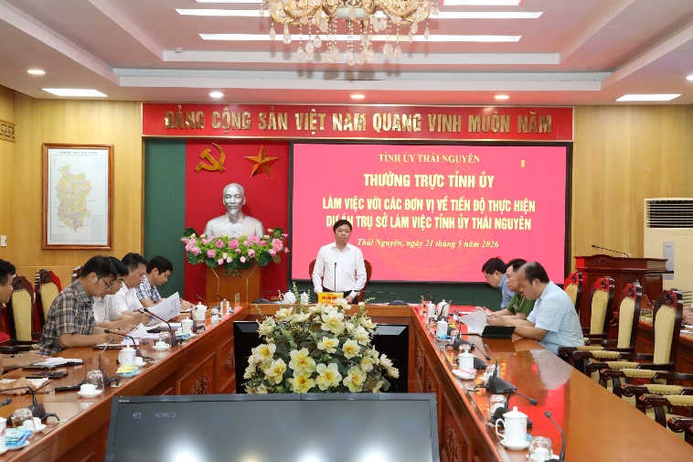 Quyết tâm hoàn thành công trình trụ sở làm việc mới của Tỉnh ủy chậm nhất ngày 30/6
