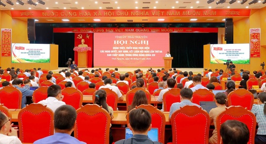 Trên 40.000 cán bộ, đảng viên và Nhân dân tham dự Hội nghị trực tuyến quán triệt Nghị quyết Trung ương ba